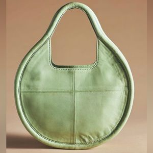 Anthropologie Julien Mini Leather Bag in Green